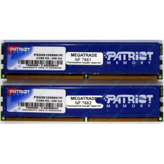 Память 1Gb (2x512Mb) DDR2 Patriot PSD251253381H pc4200 533MHz (Махачкала)